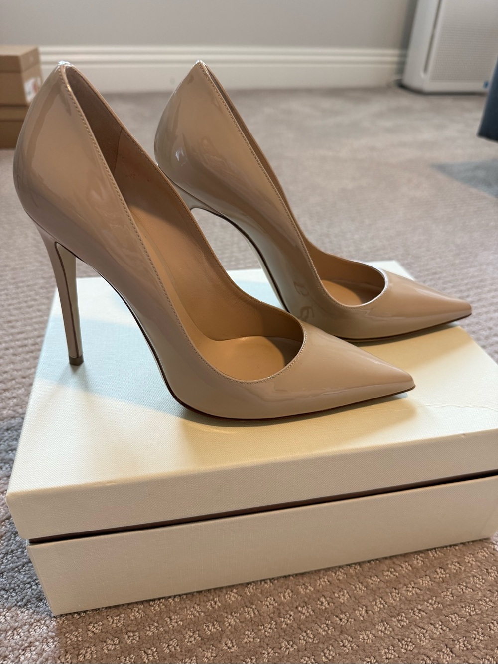 M Gemi Esatto Pumps Size 37.5 Nude Color 105 mm